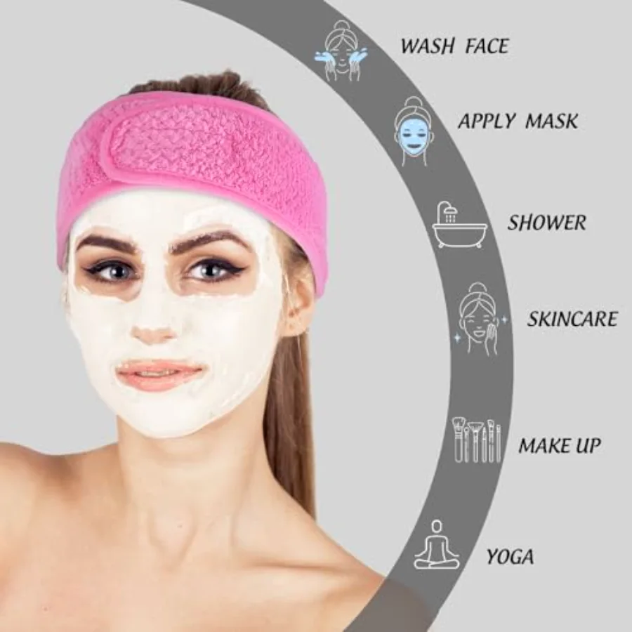 4 Pack Spa Facial Headband, Adjustable, view 4