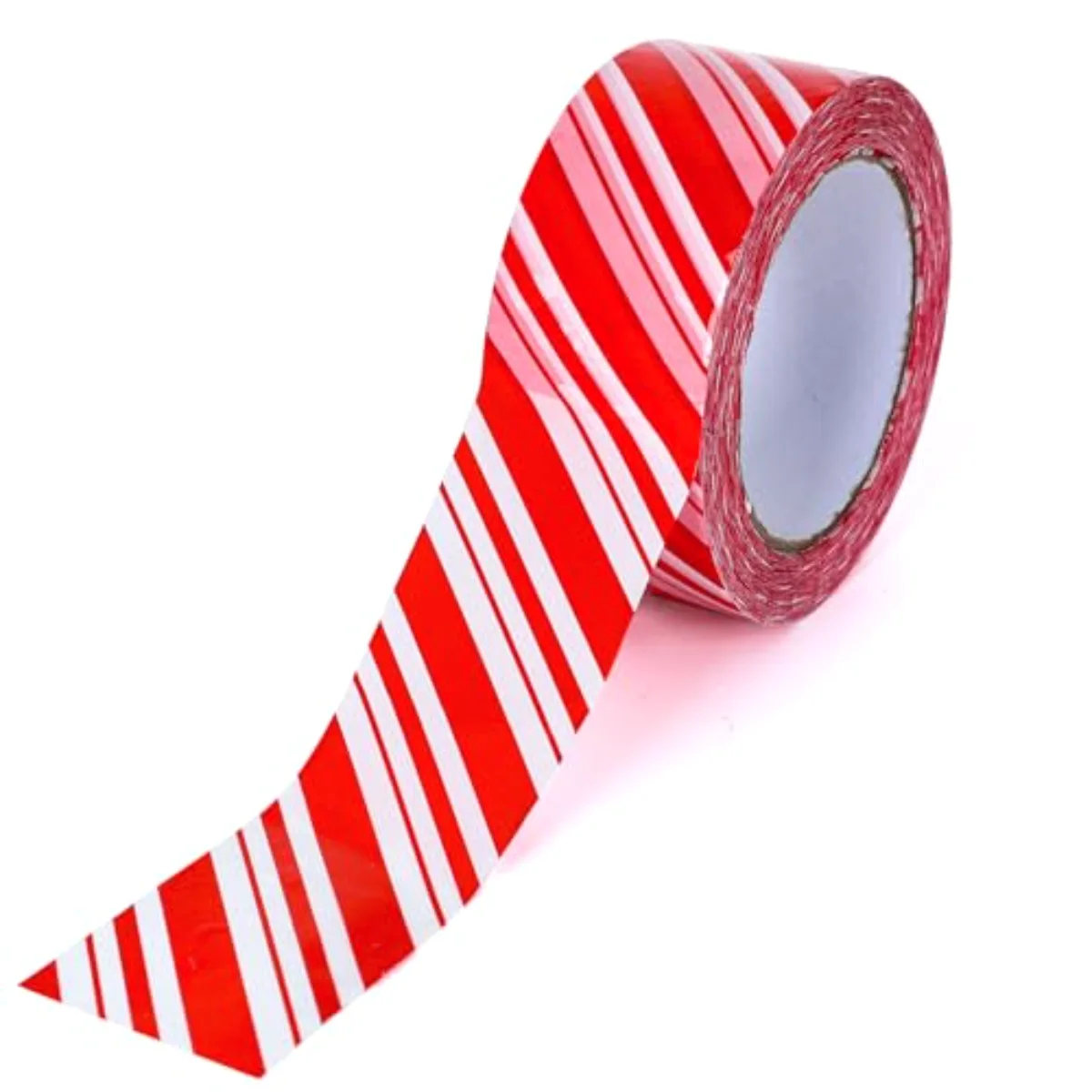 109 Yard Christmas Candy Packing Tape Xmas Red and White Striped Pattern