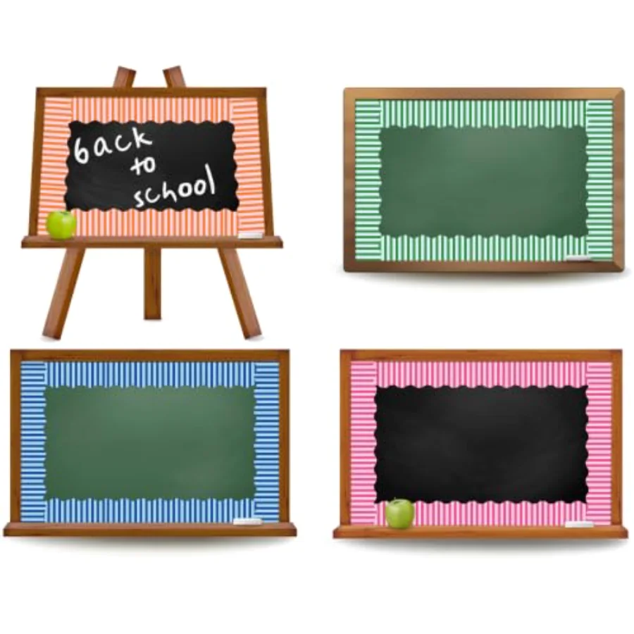 131.2Ft Vibrant Stripe Scalloped Bulletin Board Border, view 4