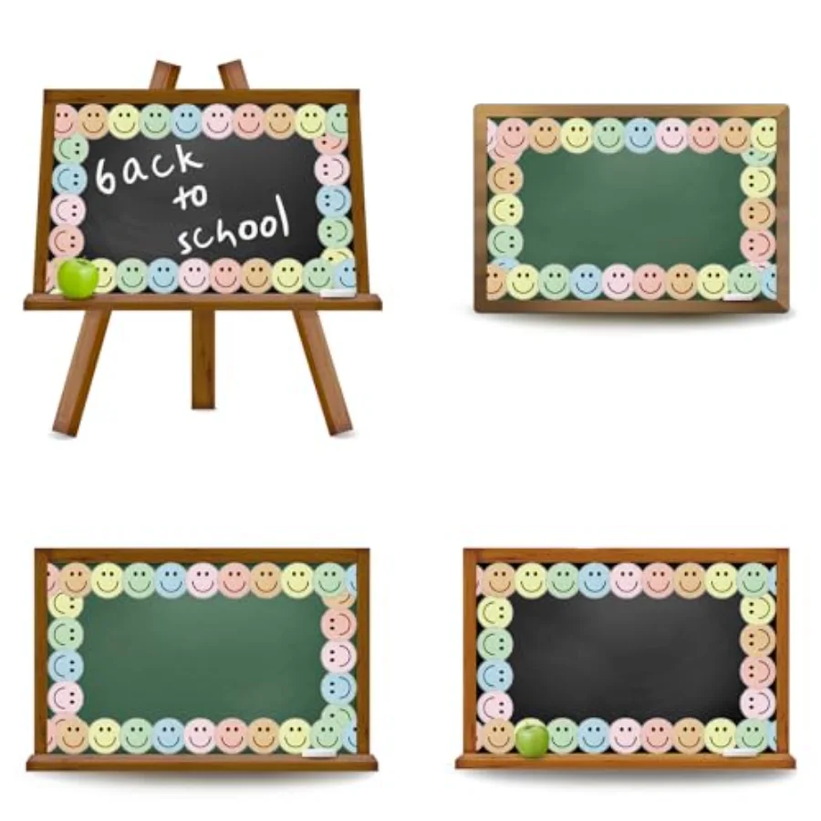32.8 Ft Boho Happy Face Bulletin Board Border (9LJG), view 3