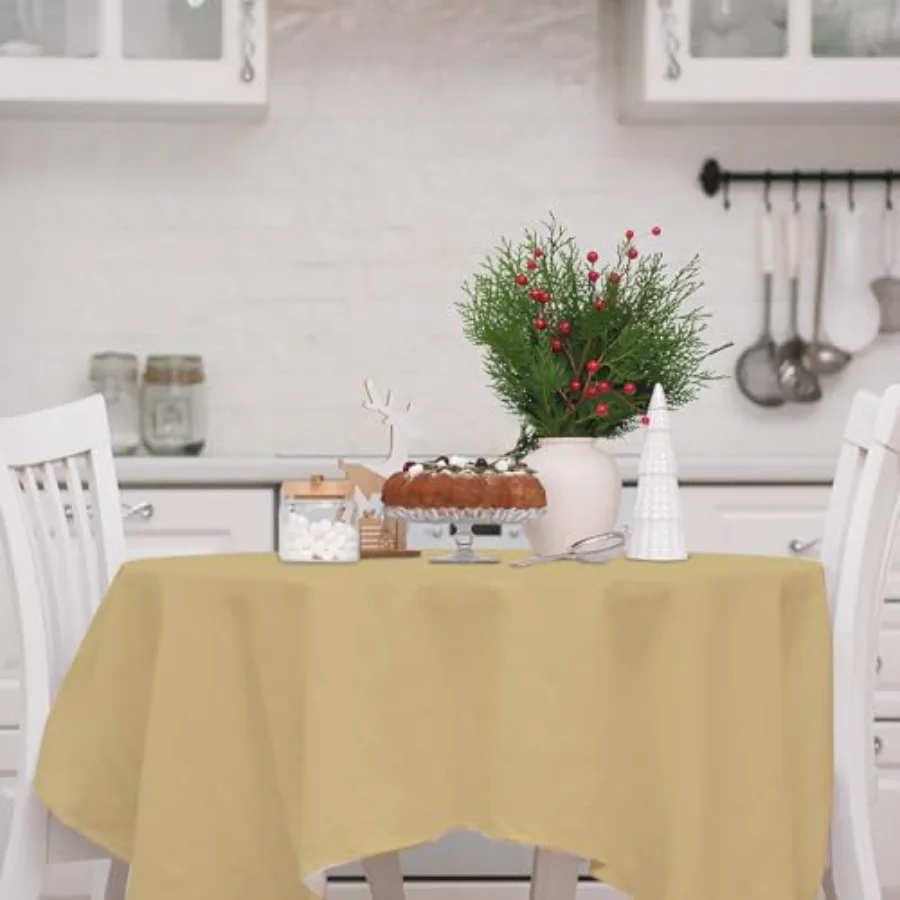12Pcs Brown Plastic Tablecloth Round Table Cover 4 Gradient Colors, view 4
