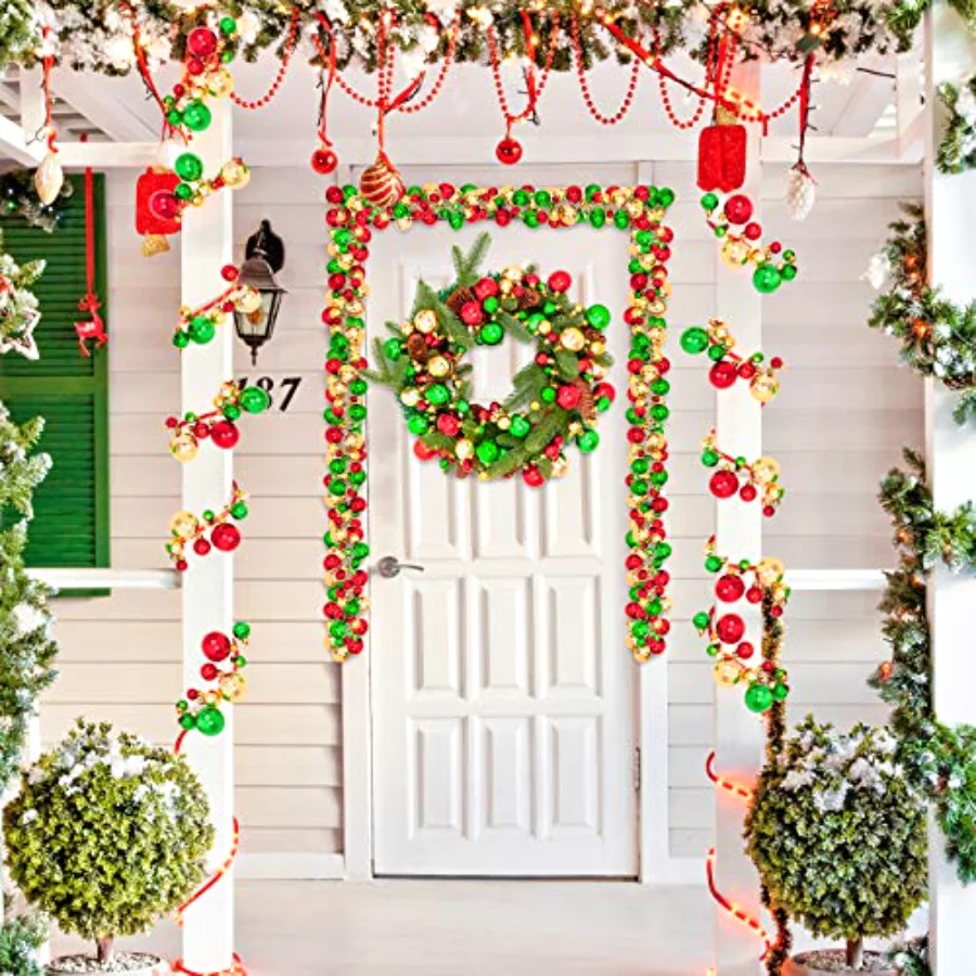 Christmas Ball Garland Ball Ornament 6ft Bauble Garland Christmas Tree, view 4