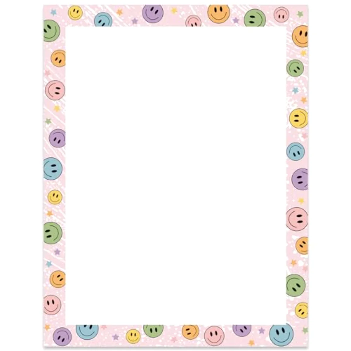 80 Sheets Smile Star Stationery Paper Pastel Teacher Letterhead Letter