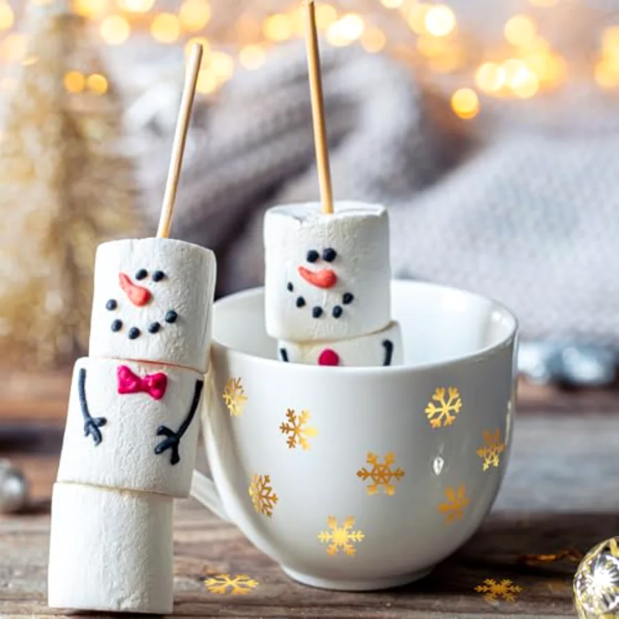 800Pcs Winter Snowflake Mini Stickers Christmas Gold Snowflake Self, view 4
