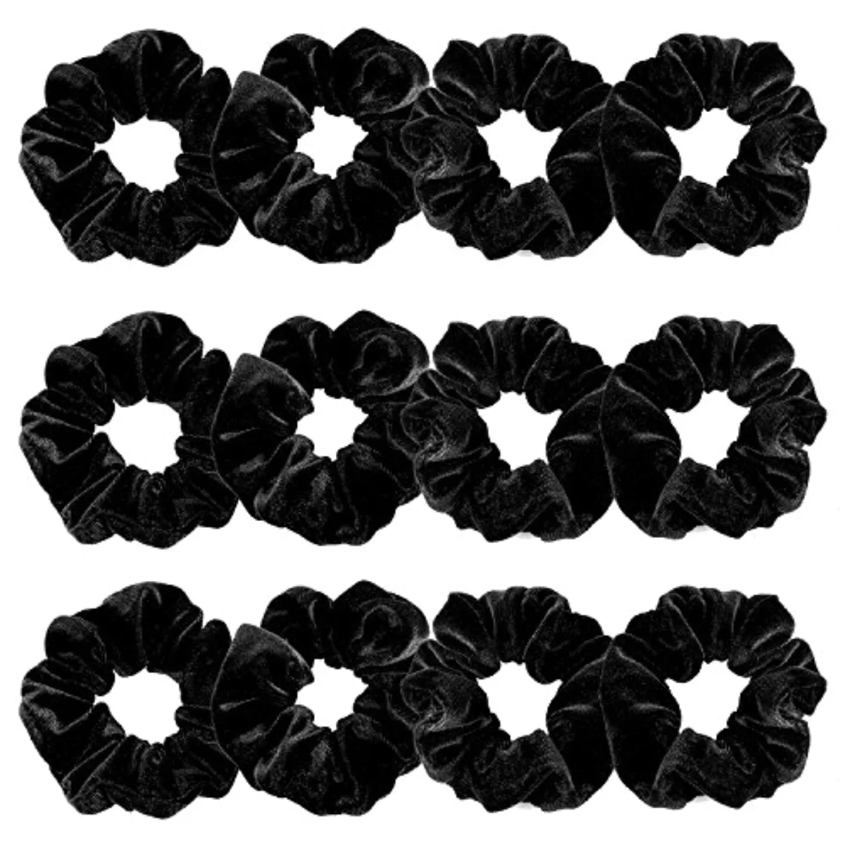 12 Pieces Velvet Hair Scrunchies