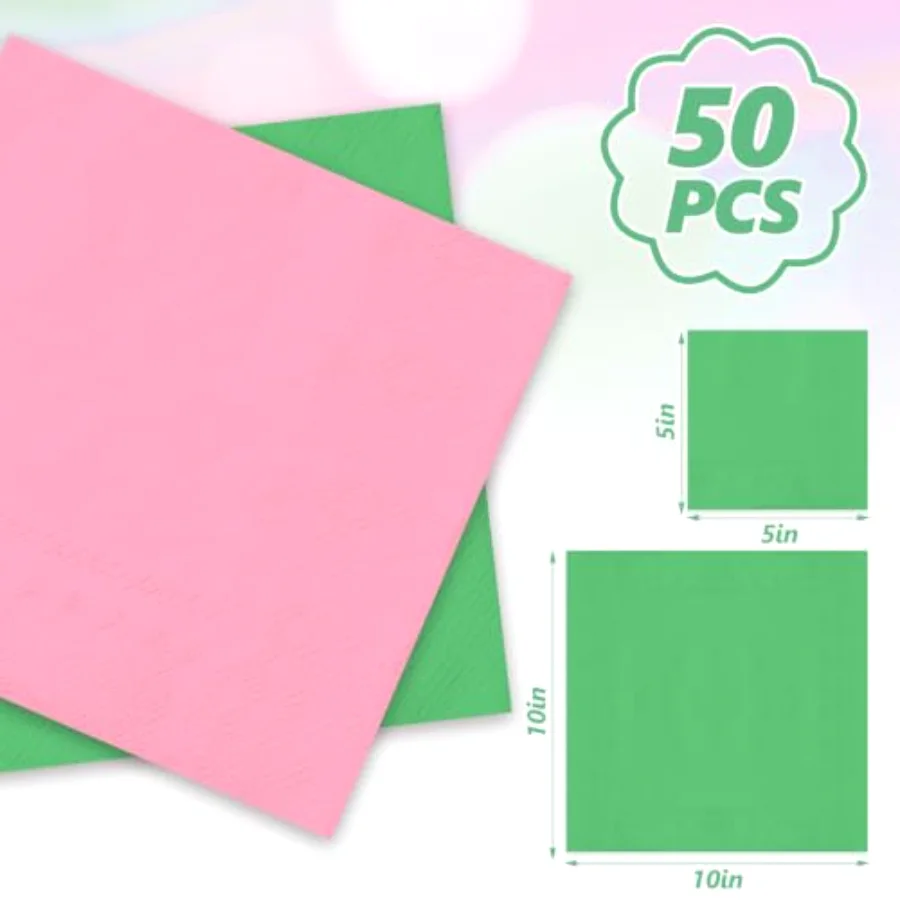 50Pcs Cocktail Napkin Witch Princess Birthday Tableware, view 2