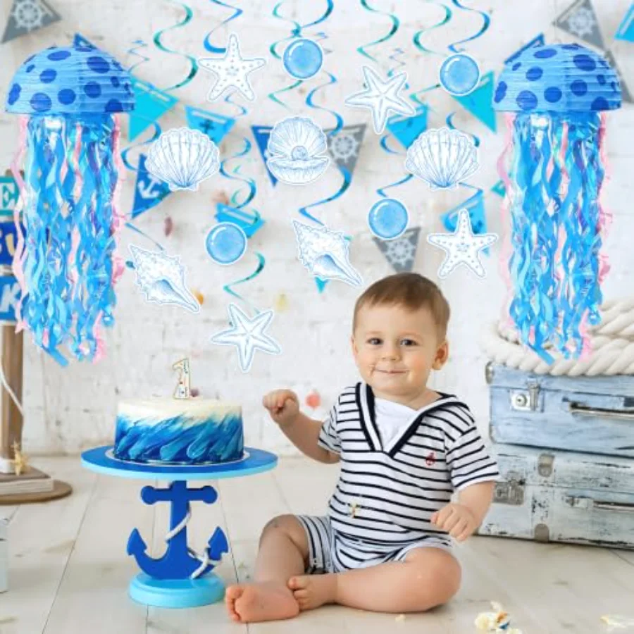 Cartoon Sponge Paper Lantern Hanging Swirls, view 4
