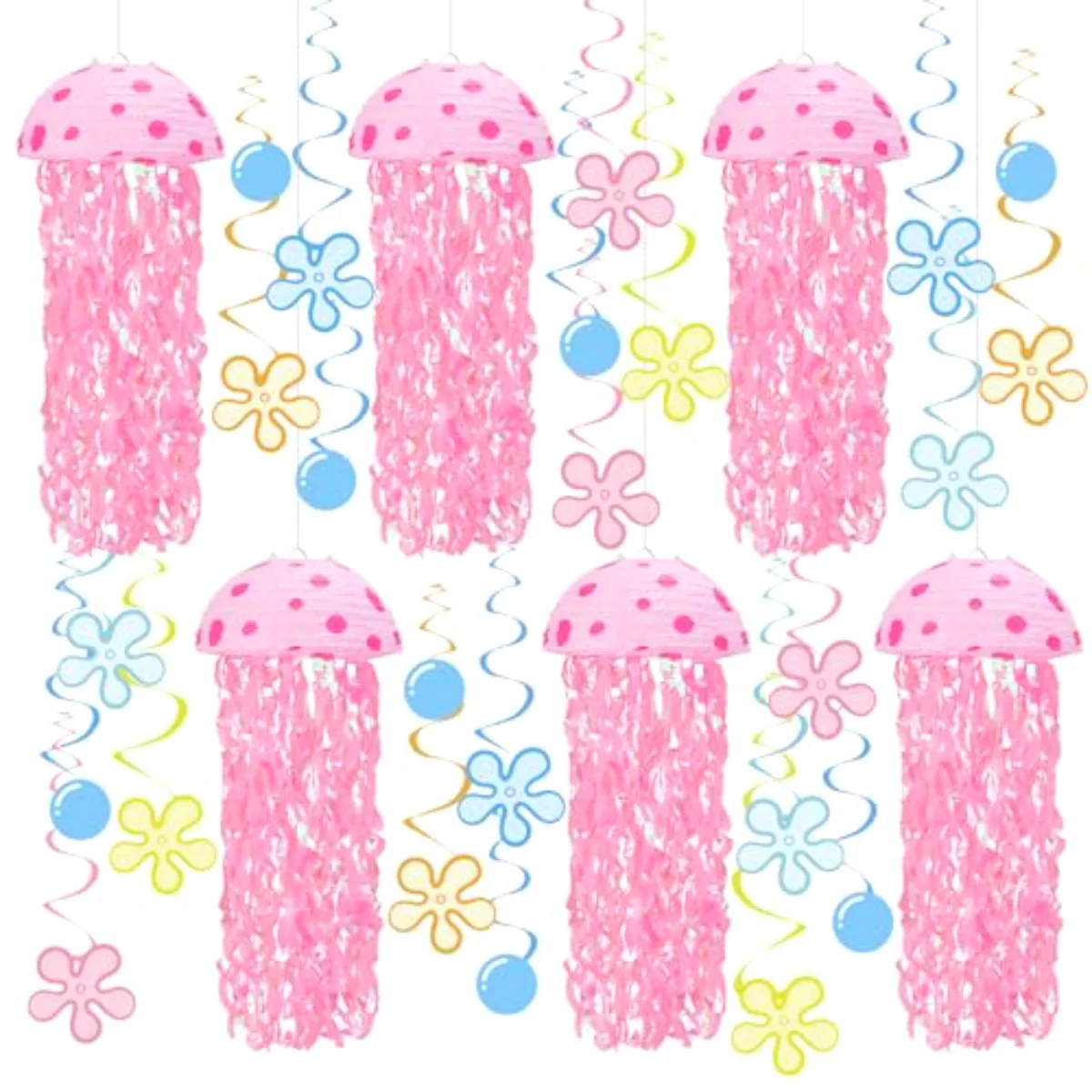 30 Pcs 10 Inch Cartoon Sponge Themed Birthday Party Decoration Jellyfish