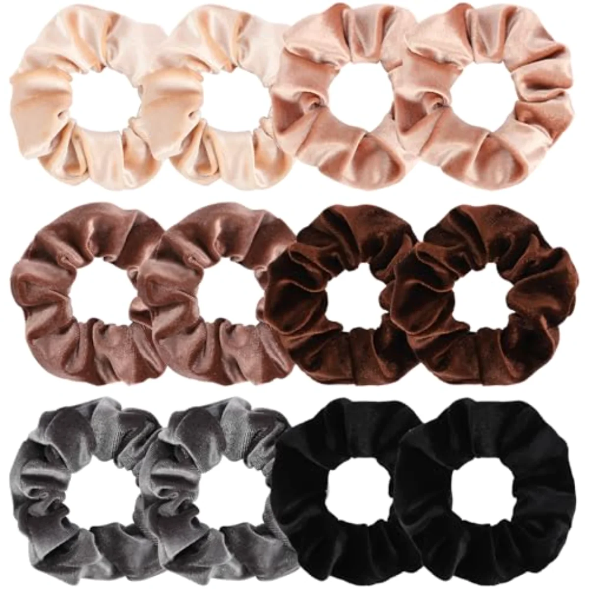 12 Pack Hair Scrunchies Velvet Scrunchy Elastic Hair Bands for Women Hair