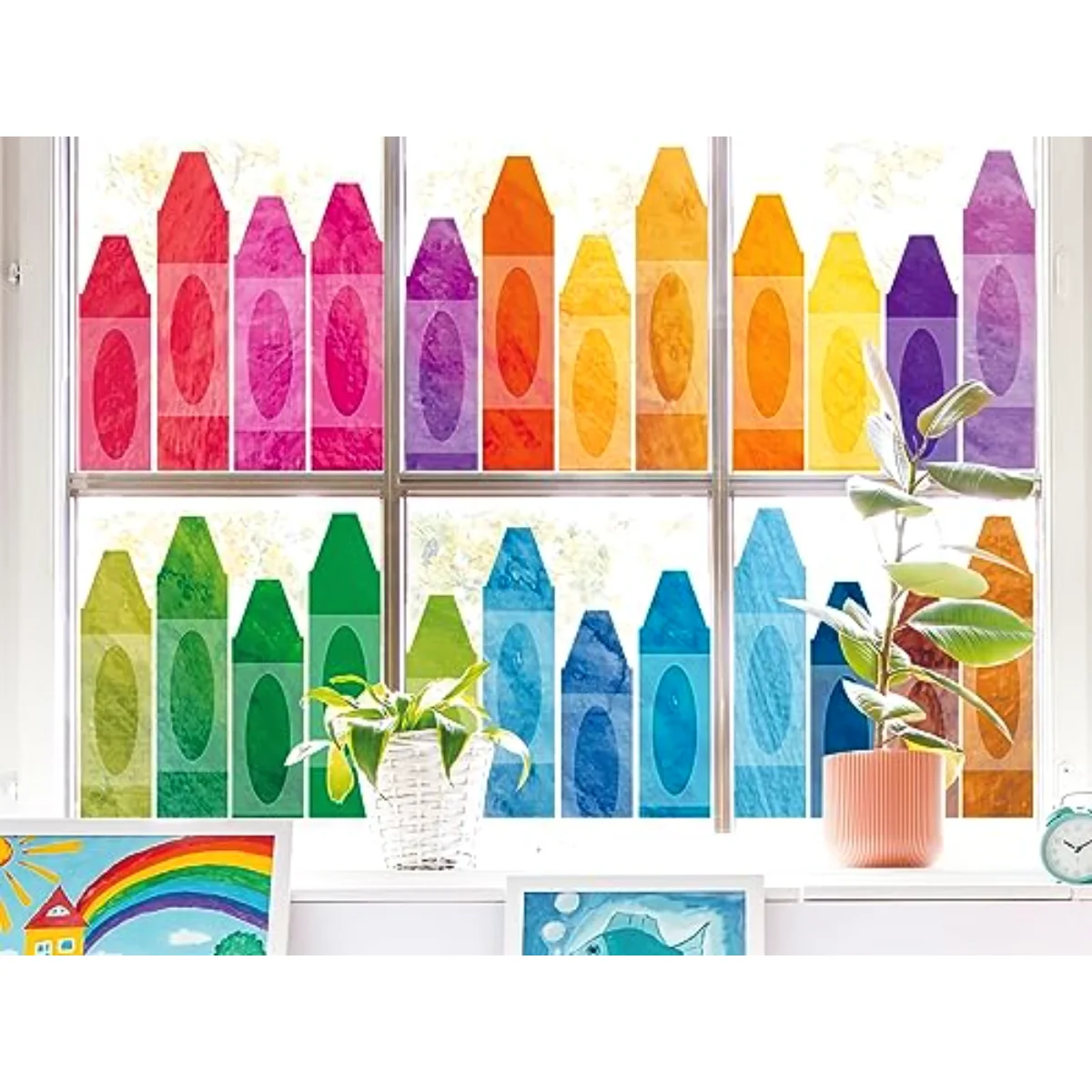 9 Sheets Back to School Window Clings