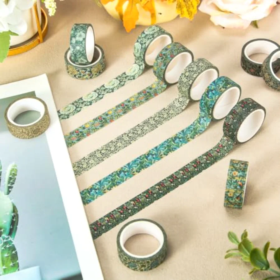 12 Rolls Washi Tape Masking Tape Set, view 4