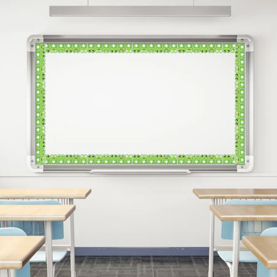 32.8ft Frog Bulletin Board Border Cartoon Green Frog Die-Cut Rolled Border, view 4