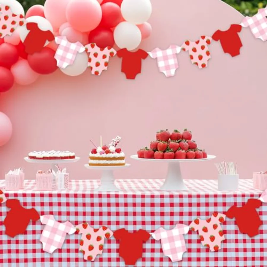 Strawberry Baby Shower Banner, view 4
