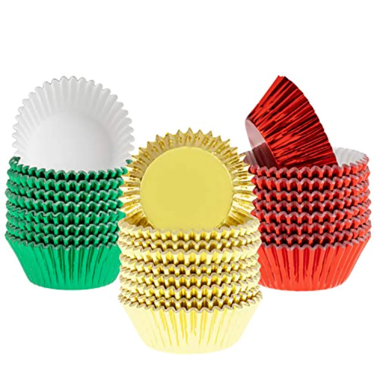 300Pcs Foil Metallic Cupcake Liner Baking Cups