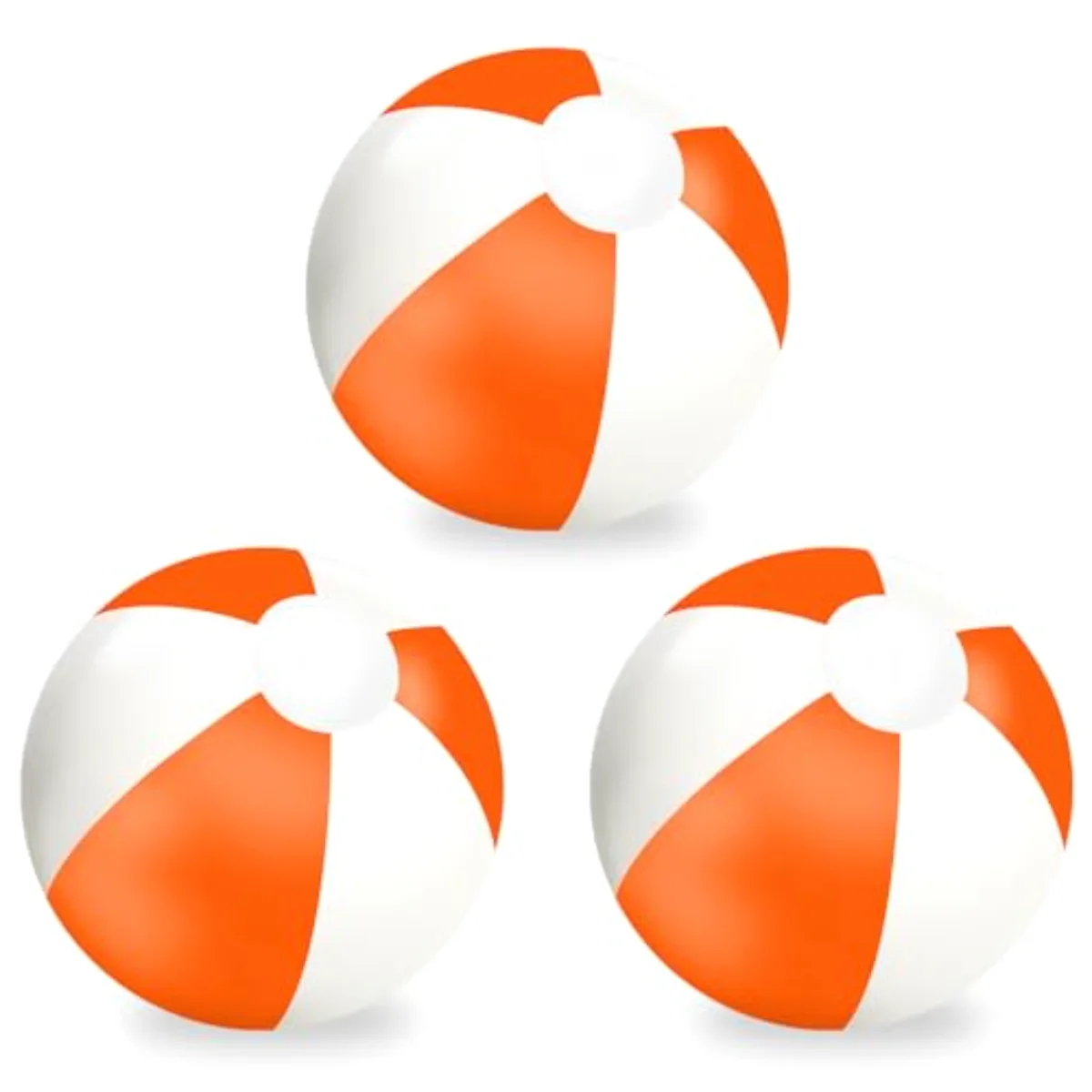 3Pcs Inflatable Beach Ball 16 Inch Round Pool PVC Balls Cute Game Toys for