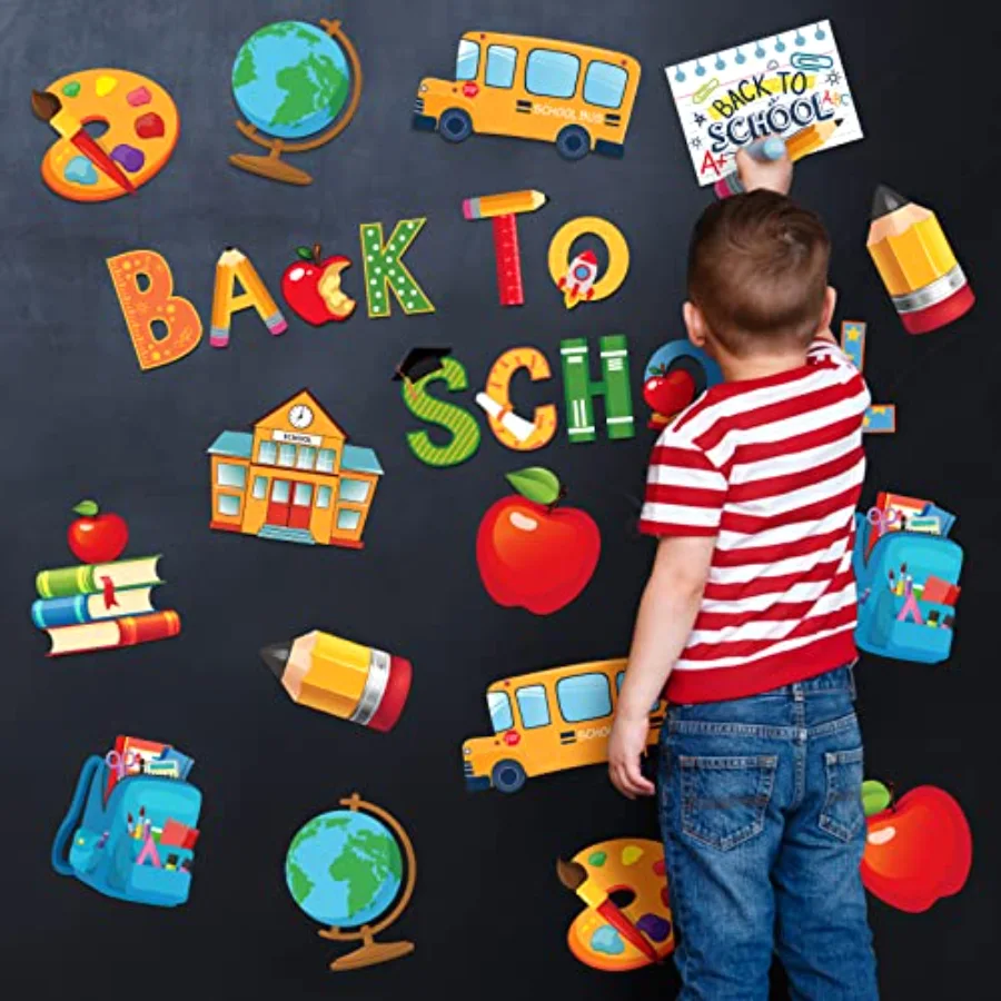 51Pcs Back to School Cutouts Pencil Assorted Designs Bulletin Board, view 4