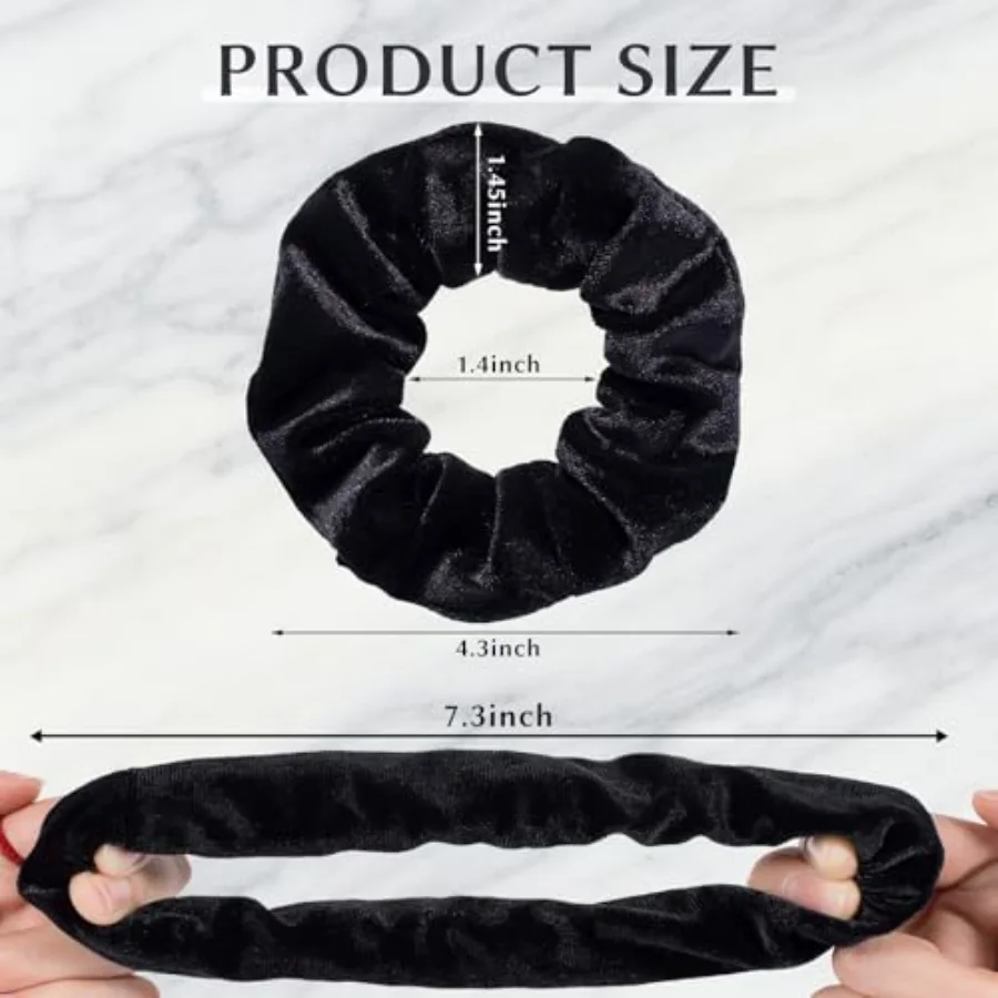 12 Pieces Velvet Hair Scrunchies, view 2