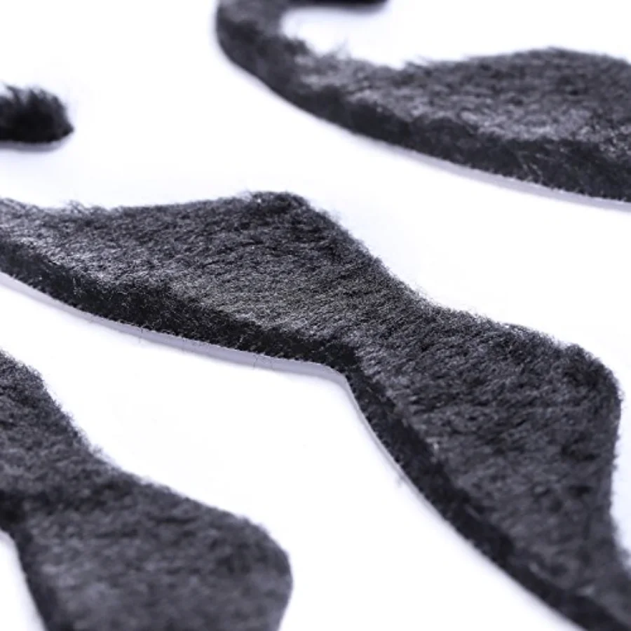 5 Inch Large Self Adhesive Fake Mustaches Novelty Black Mustache for, view 3
