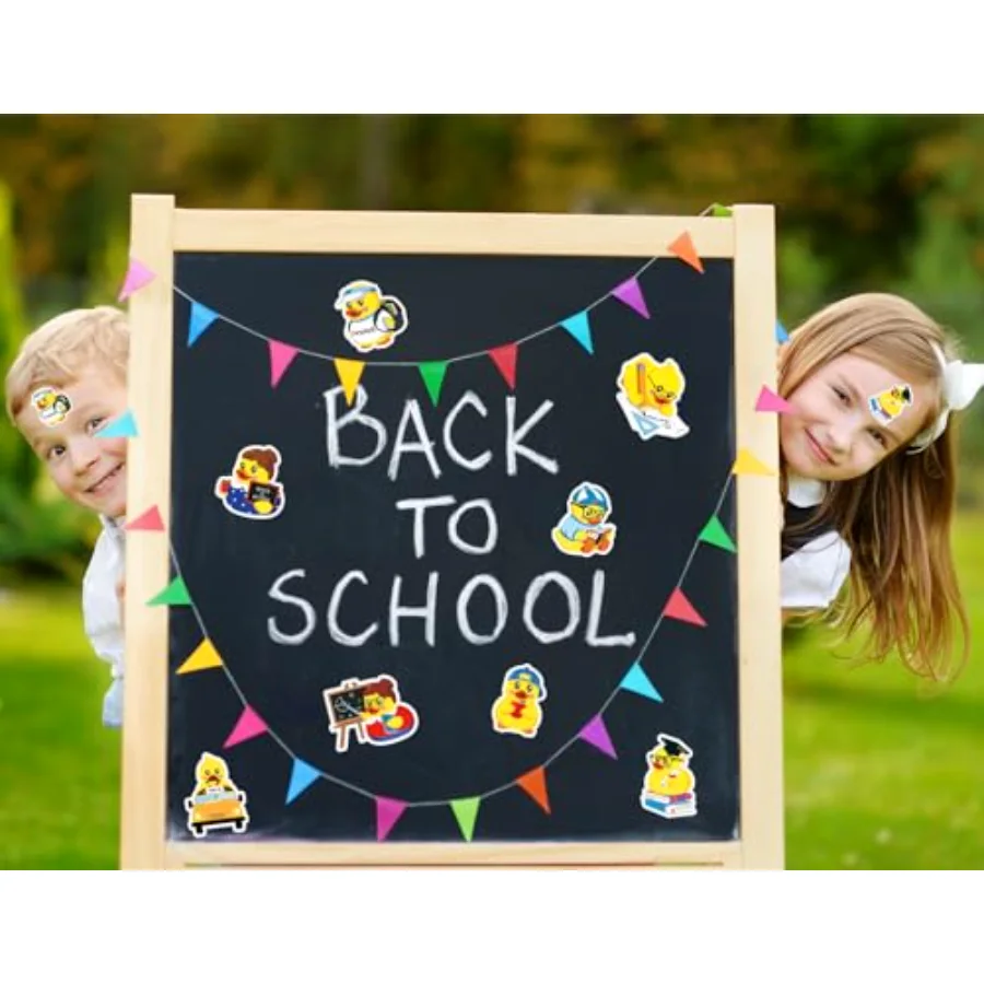 1000 Pcs Back to School Rubber Duck Roll Stickers Self-Adhesive Funny, view 4