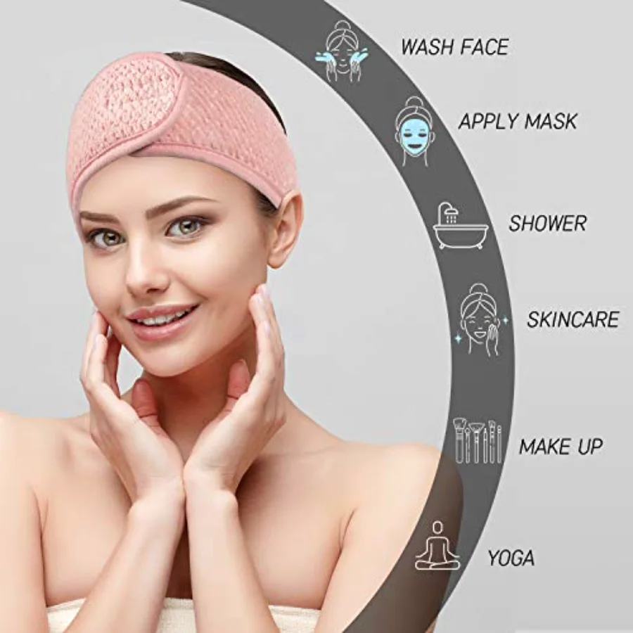 4 Pack Spa Facial Headband, Pea Green, view 4