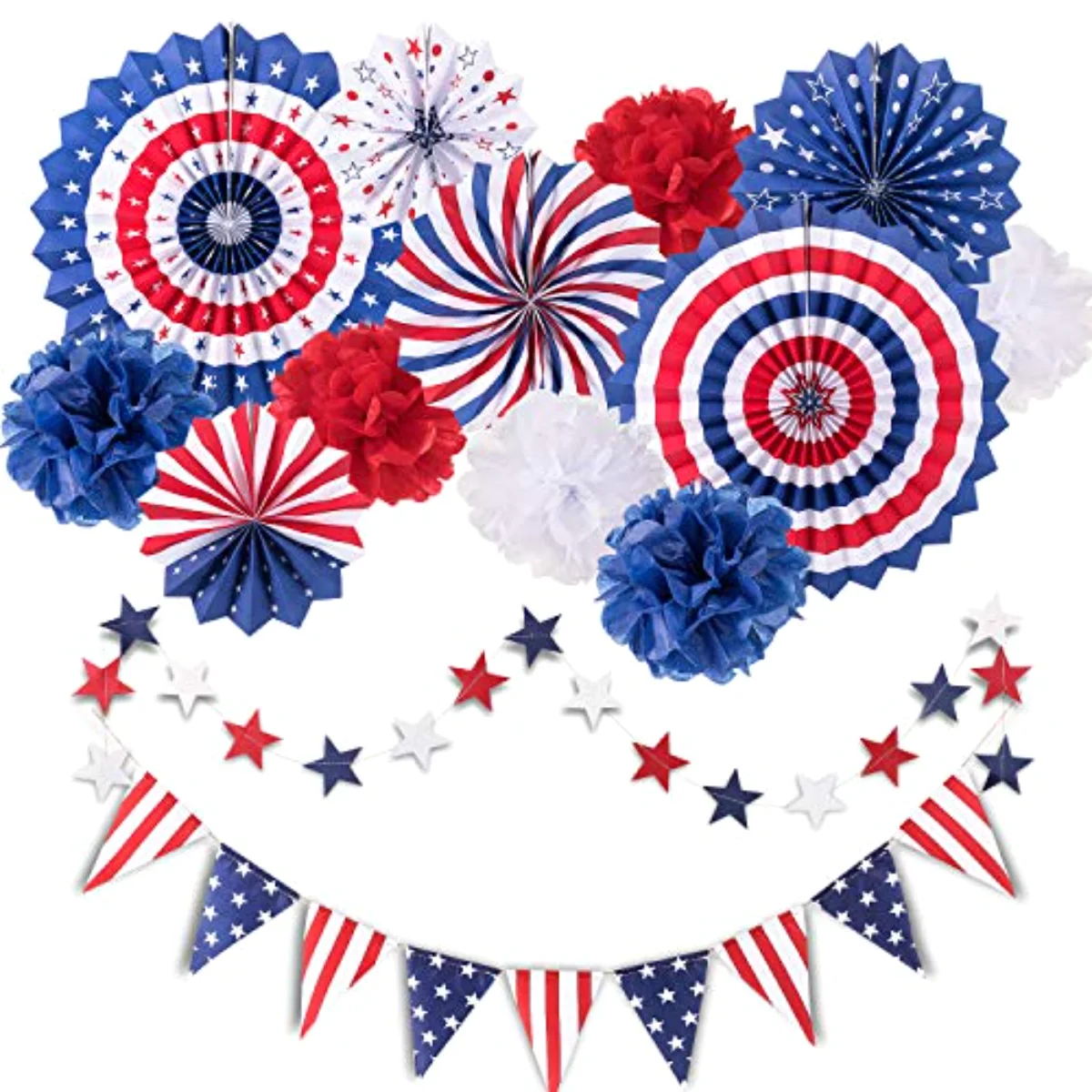 4th of July Party Decorations Set