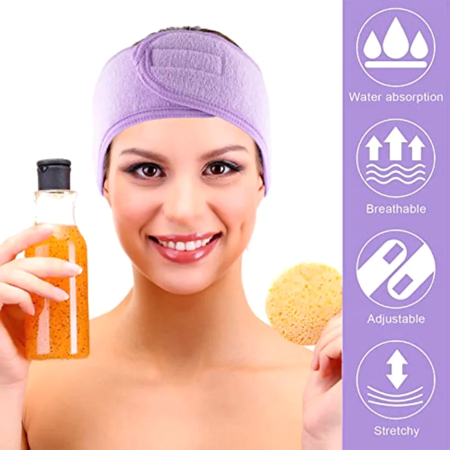 Spa Facial Headband Make Up Wrap Head Terry (VCTZ), view 4