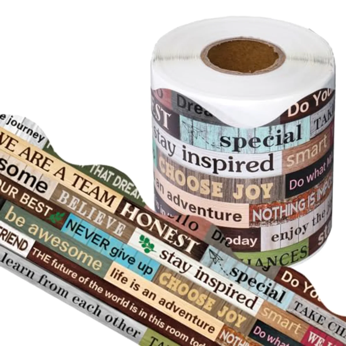65.6Ft Inspirational Quote Bulletin Board Borders Motivational Border Trim