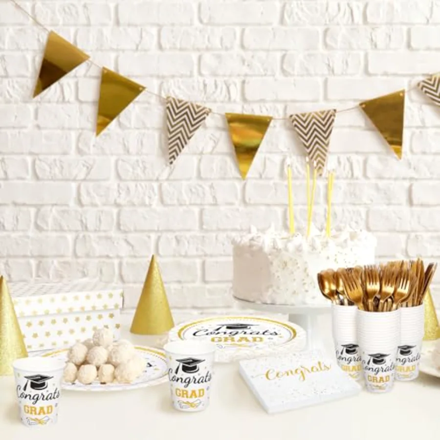 175 Pcs Graduation Party Supplies, view 4