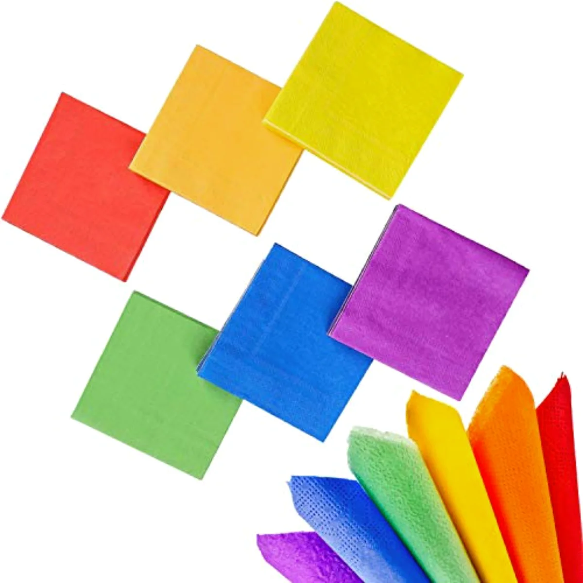 120 Pieces Multicolor Cocktail Paper Napkins