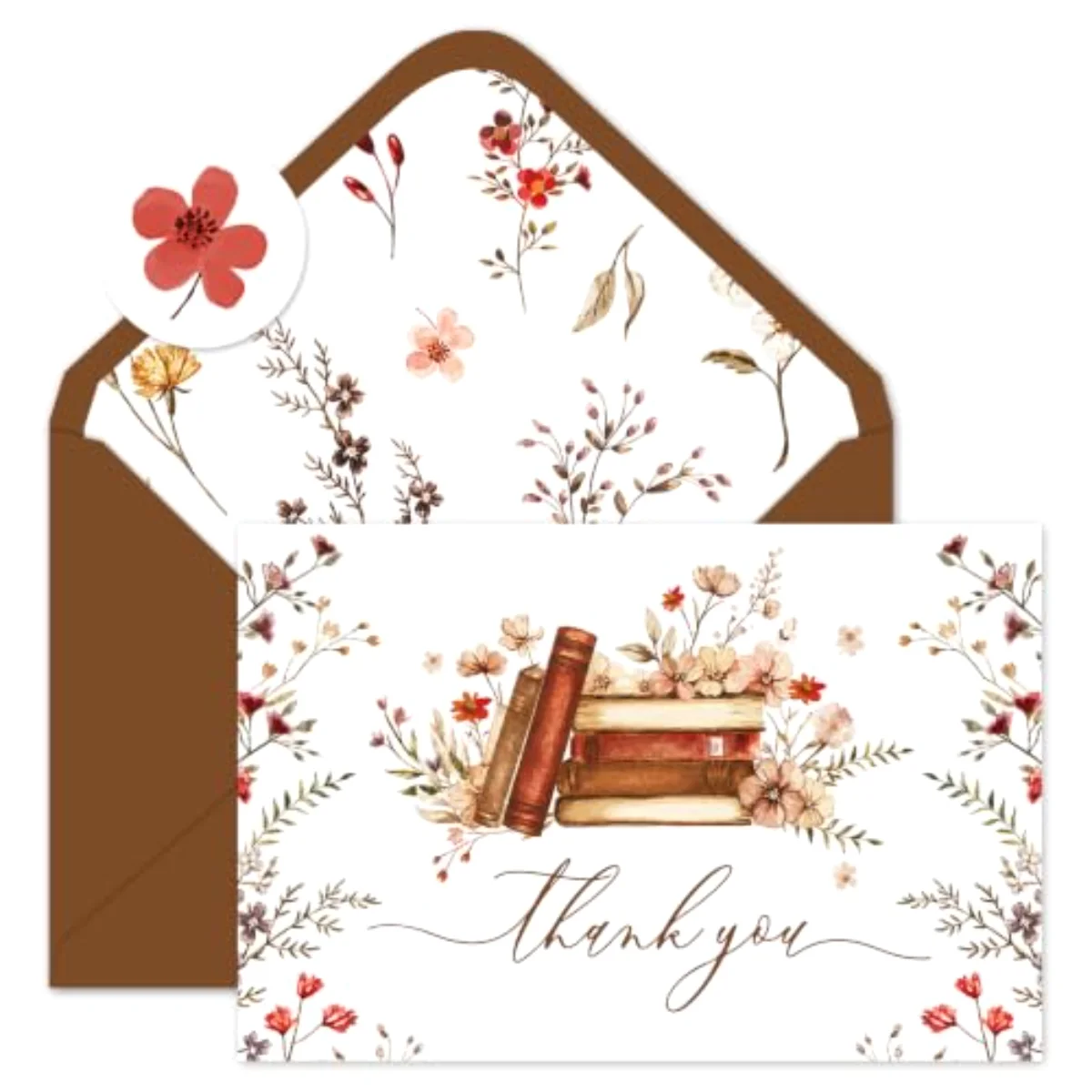 24 Pack Storybook Thank You Cards with Envelopes Stickers