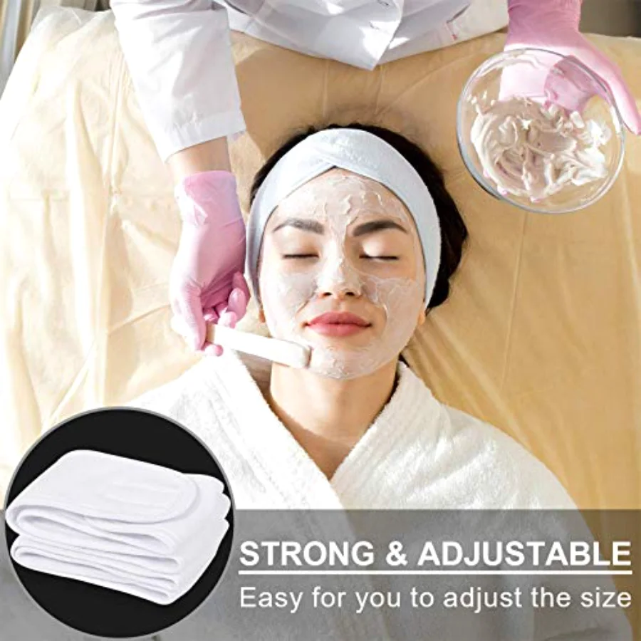 Spa Facial Headband Make Up Wrap Head Terry (BW6D), view 3