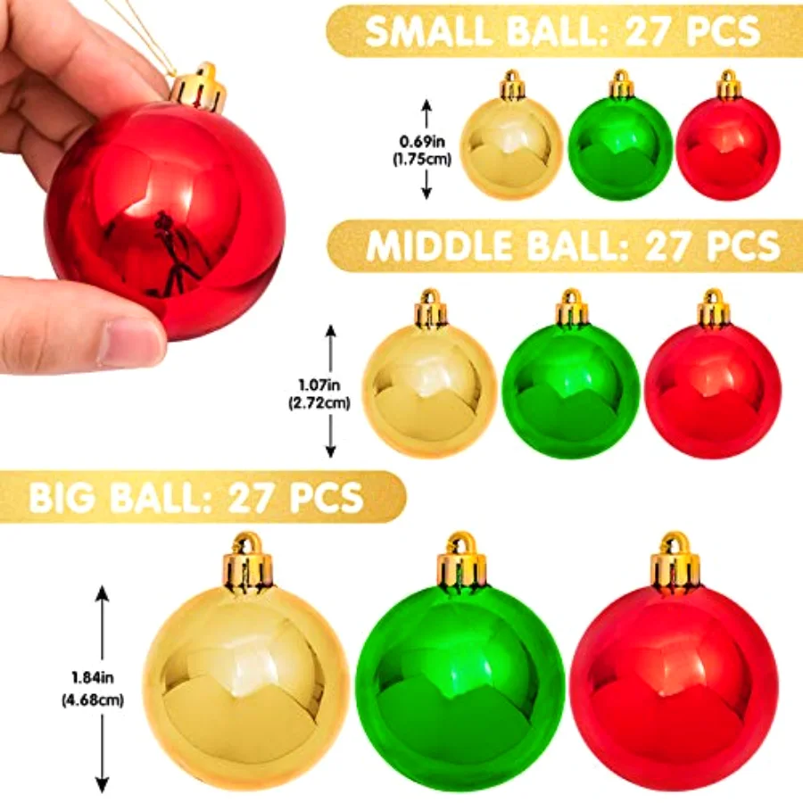 Christmas Ball Garland Ball Ornament 6ft Bauble Garland Christmas Tree, view 2