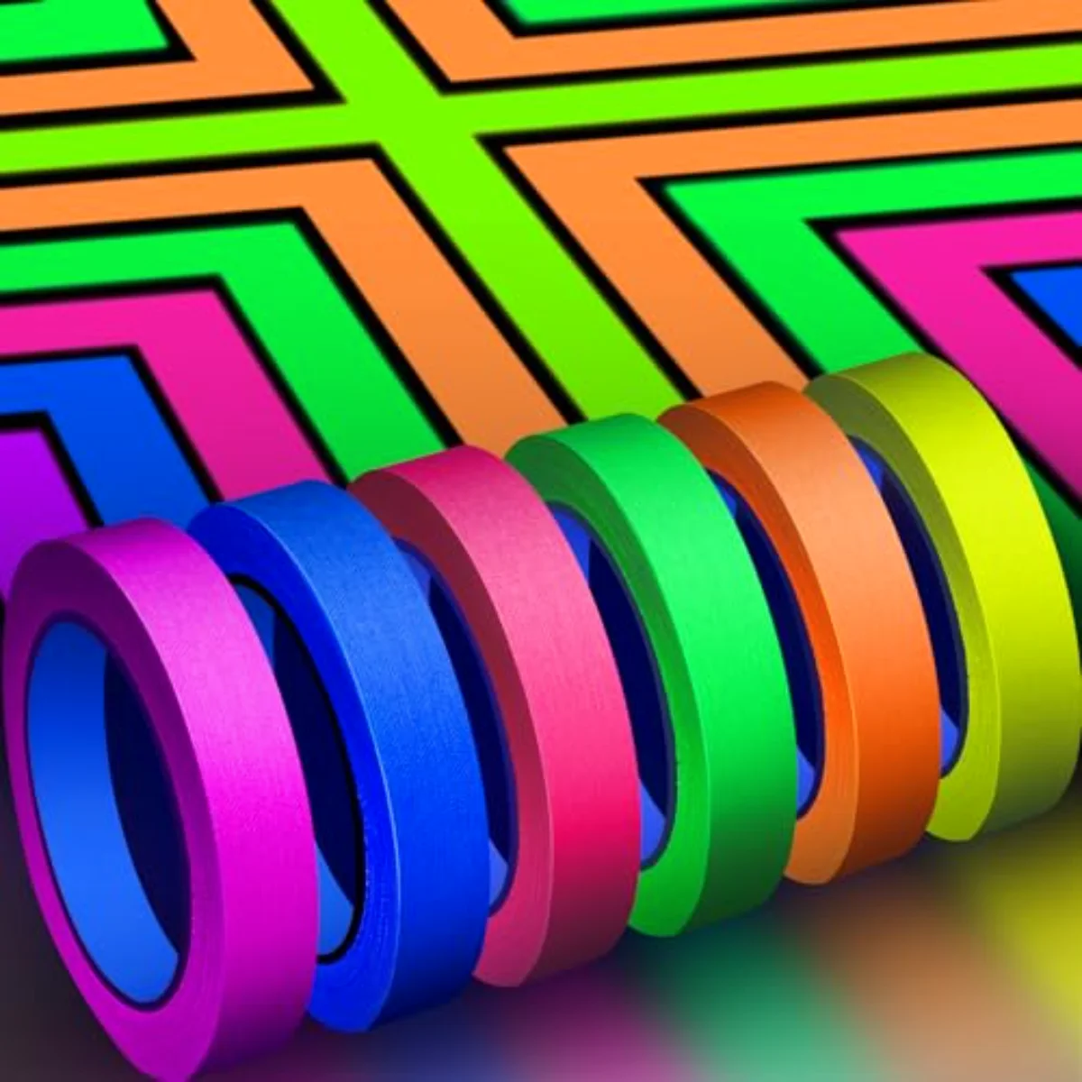6 Colors Neon Gaffer Cloth Tape (TM1L)