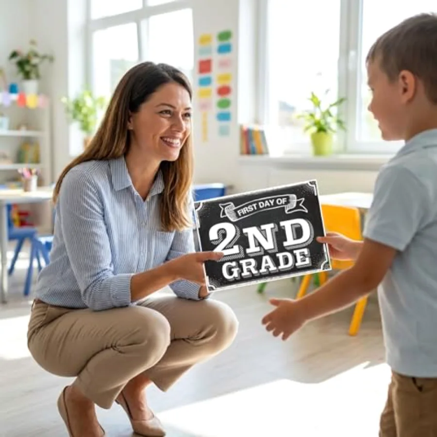 16 Pcs First & Last Day of School Signs 16 Grades Back to School Signs, view 3