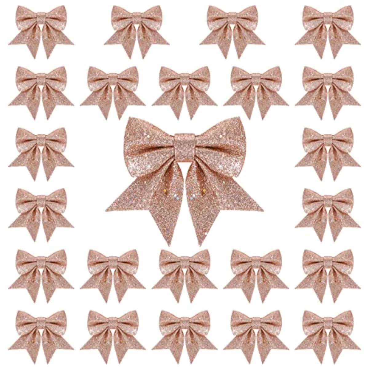 24pcs 5.5'' Christmas Bow Decorations