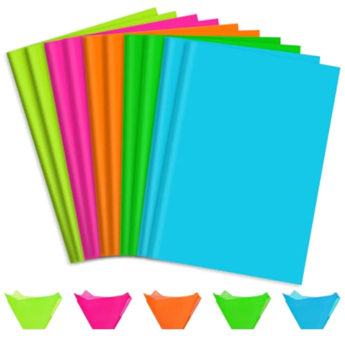 100 Sheets Neon Tissue Paper