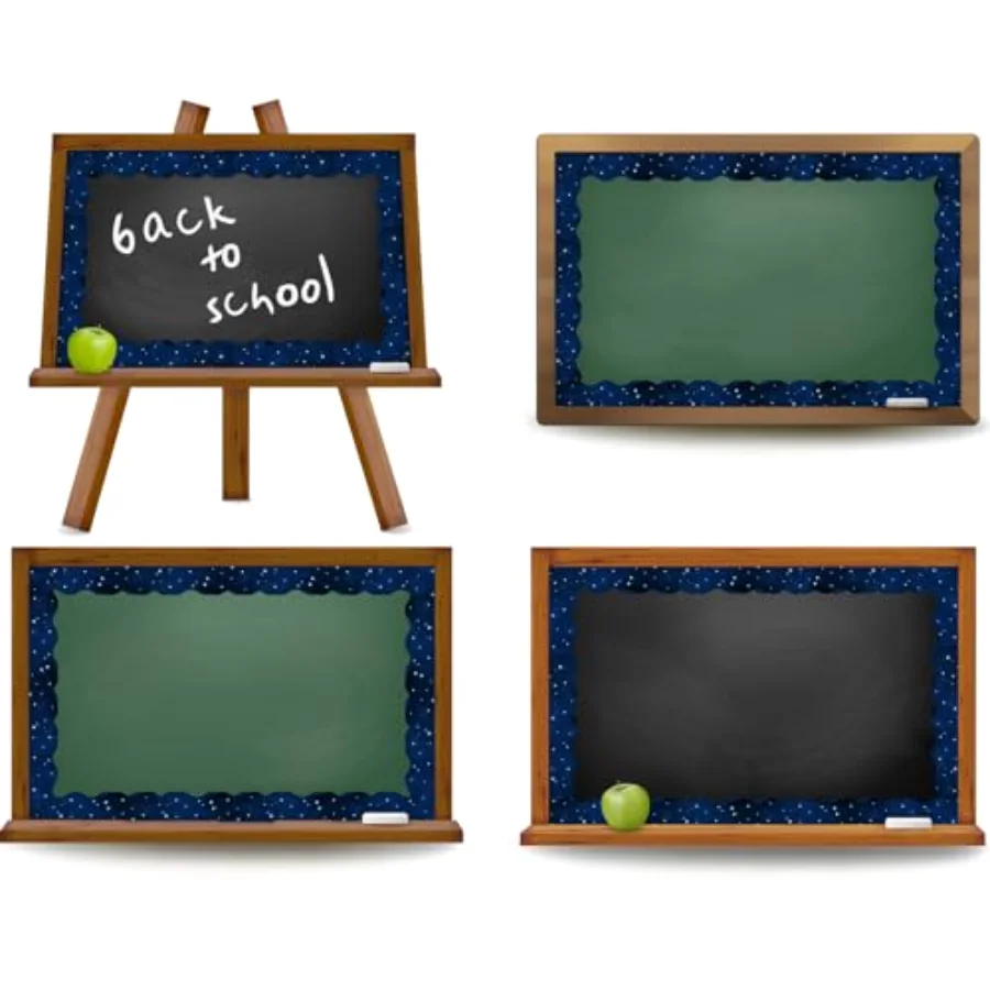 Galaxy Bulletin Board Borders Space Border Trim Blue Starry Night Sky, view 3