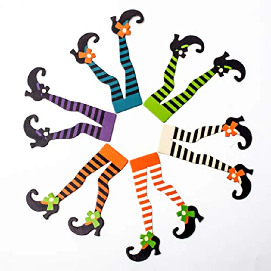 Halloween Cupcake Toppers Witch Boot Paper Cupcake Decorations for Cupcake, view 2