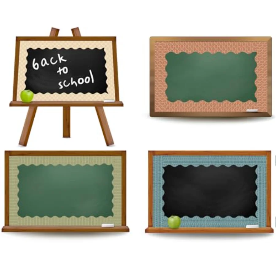 70 Pcs Boho Scalloped Bulletin Board Borders Cute Colorful Geometry, view 4
