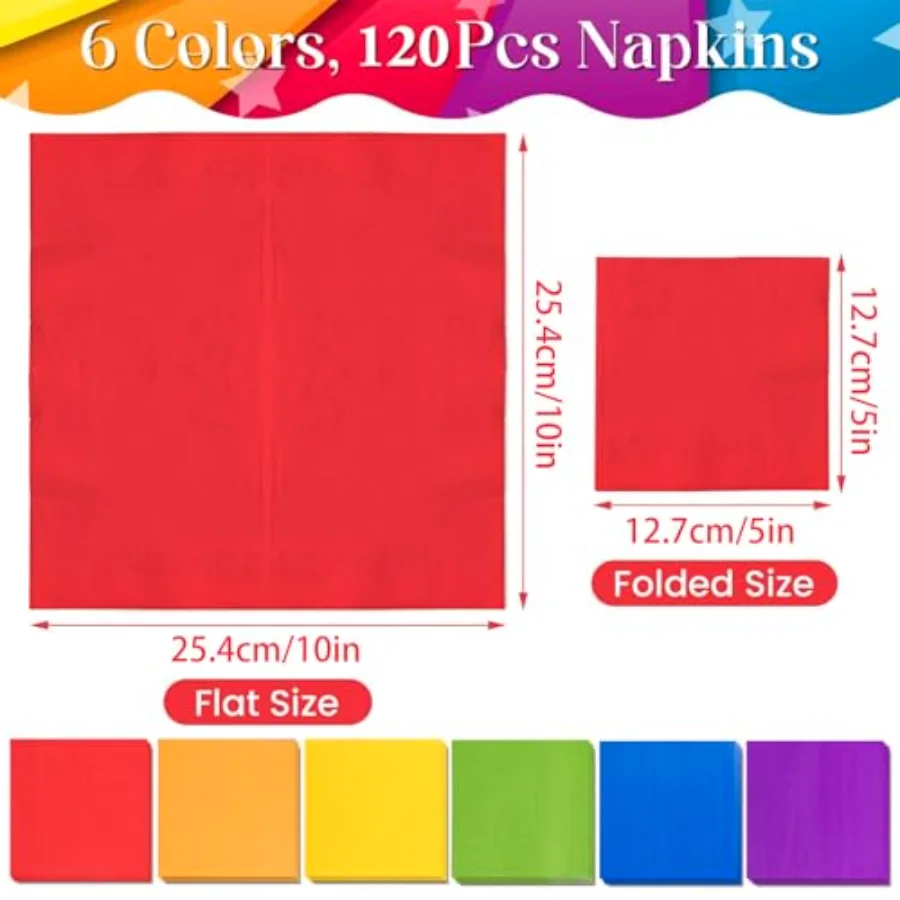 240Pcs Gay Pride Day Cocktail Napkin Rainbow Disposable Paper Napkins 2, view 2