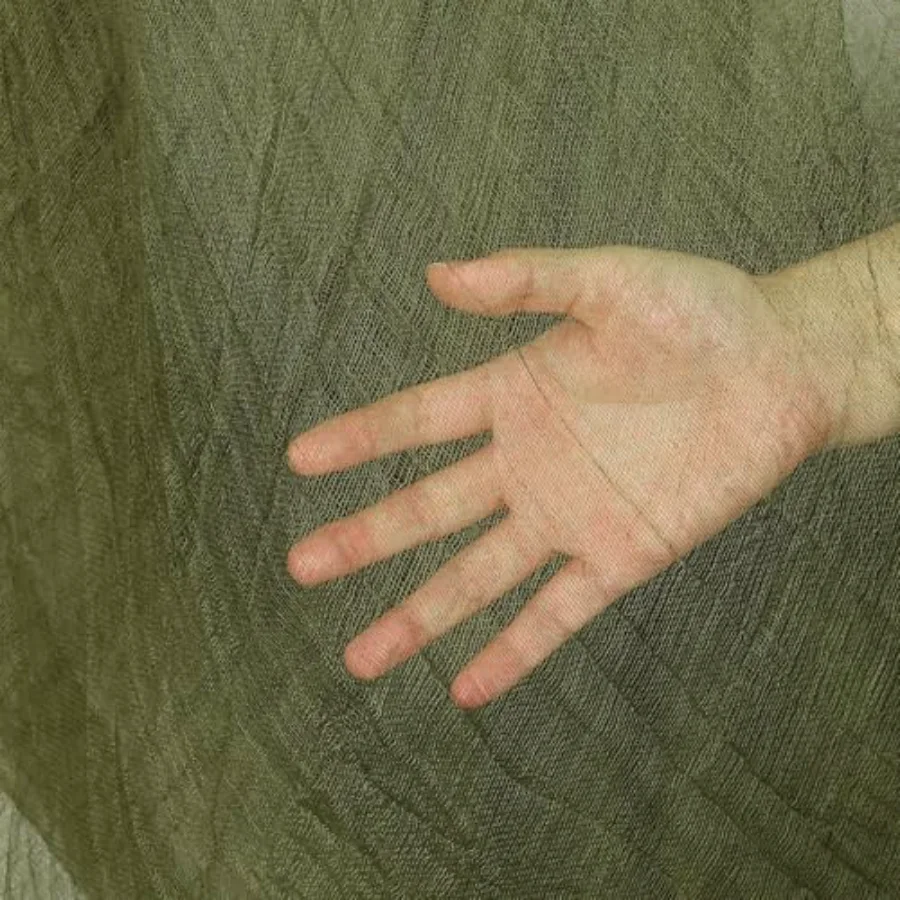 Halloween Olive Green Creepy Cloth 276 x 87 Inch Spooky Gauze Clothes, view 3