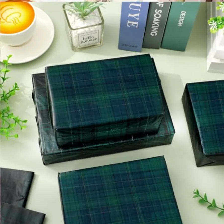 100 Sheets Tartan Plaids Tissue Paper 14 x 20 Inch Gift Wrapping Tissue, view 4