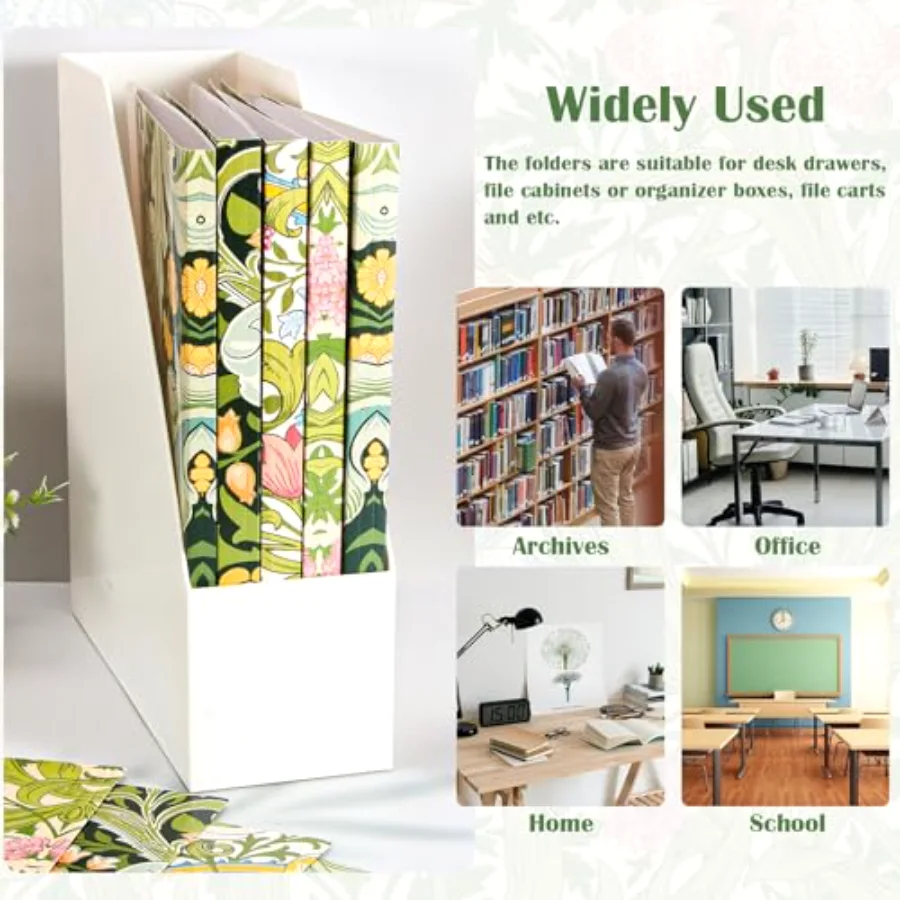 24 Pack Vintage Floral File Folders, view 4