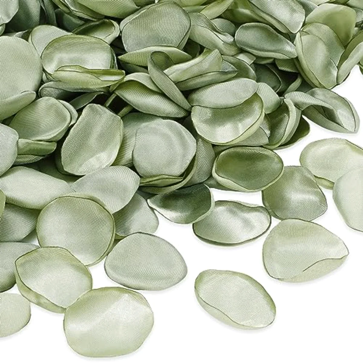 600 Pcs Silk Rose Petals Sage Green Flower Petals Artificial Scatter