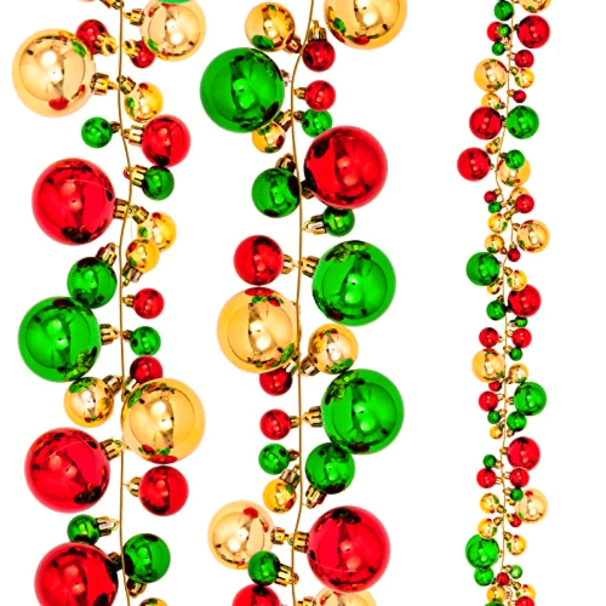Christmas Ball Garland Ball Ornament 6ft Bauble Garland Christmas Tree
