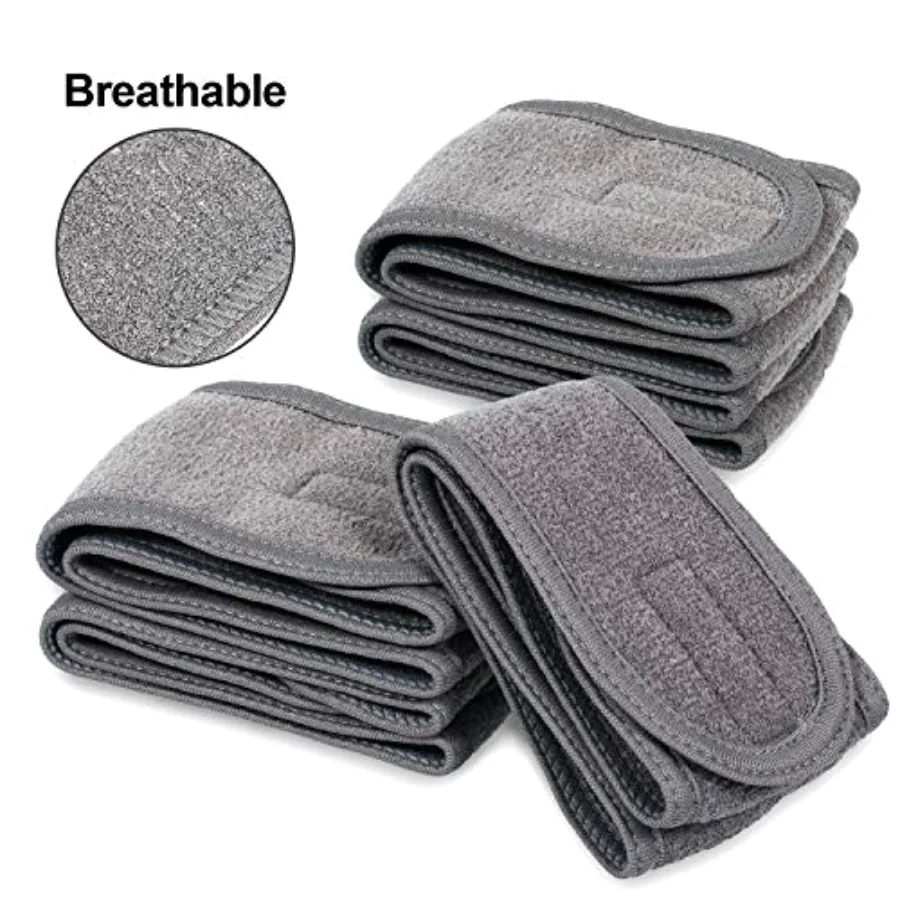 Spa Facial Headband Head Wrap Terry Cloth Headband 4 Counts Stretch Towel, view 4