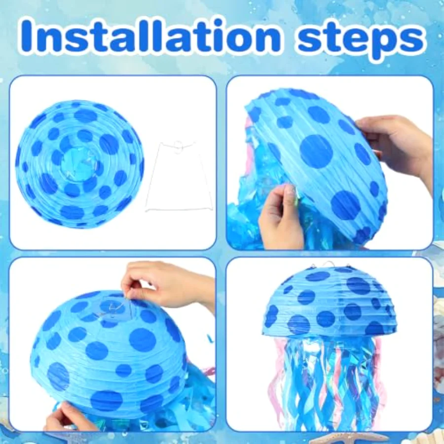 Cartoon Sponge Paper Lantern Hanging Swirls, view 3