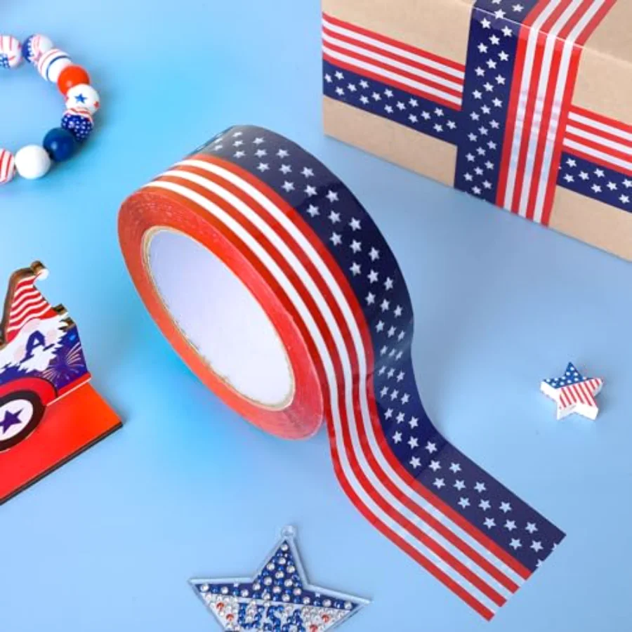 Patriotic Packing Tapes 250th Anniversary 4th of July American Flag, view 3