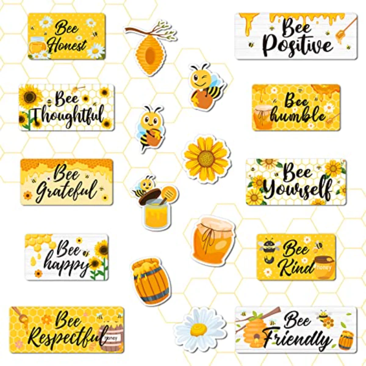 Bee Motivational Classroom Decor Back to School Bulletin Board Honeybee