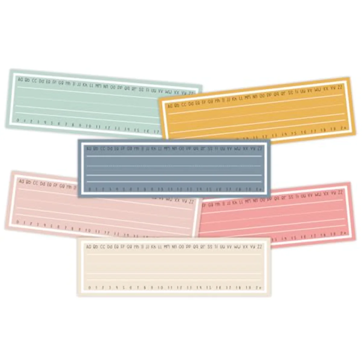 48Pcs Boho Color Name Tags Multicolor Nameplate Sticker Classroom Bulletin